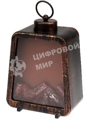 Светодиодный камин Neon-night Лофт с эффектом живого огня 17х10х24,5 см, 3хС (не в комплекте) и USB (в комплекте)