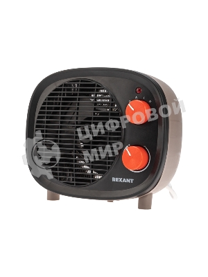 Тепловентилятор Rexant черный, 2000 Вт, 20 м2, термостат