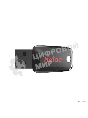 Флешка USB Netac U197 (NT03U197N-004G-20BK), 4Gb, USB 2.0, R/W 25/10, черный/красный