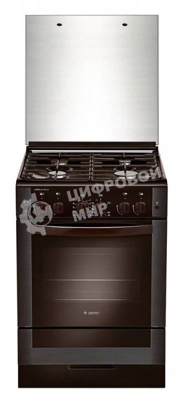 Плита газовая Gefest ПГ 6300-02 0047 коричневый, конфорок 4 шт, духовка 52 л, 60 см x 85 см x 60 см
