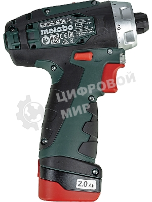 Дрель-шуруповерт Metabo PowerMaxx BS 600984000, 12 В, 2 Ач, 34 Нм, щеточный