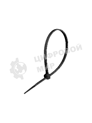 Стяжка (хомут) нейлоновая ExeGate EX293134RUS CV66-350x7.5B (нейлон 6.6, 350x7.5 мм, неоткрывающаяся, halogen free, -40°C - +85°C, черная, 100 шт)