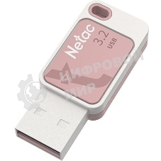 Флешка USB Netac UA31 (NT03UA31N-064G-20PK), 64Gb, USB 2.0, R/W 110/45, розовый/белый