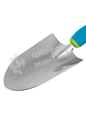 Совок посадочный широкий, 90х320 мм, нерж. сталь, двухкомпонентная рукоятка, PREMIUM PLUS Palisad