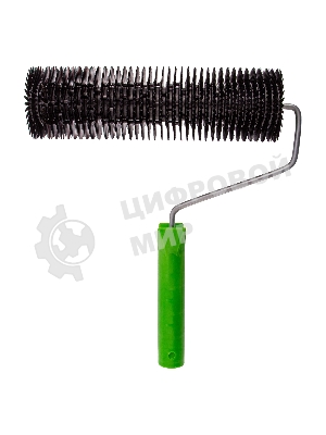 Валик игольчатый для наливных полов с ручкой Сибртех острая игла, 240 мм