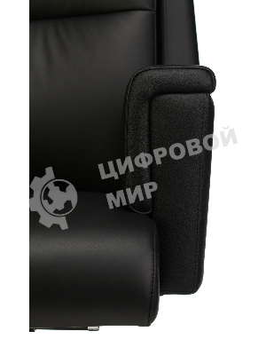 Кресло Бюрократ DUKE черный, кожа