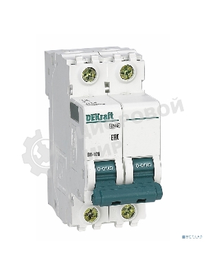 Выключатель автоматический модульный DEKraft 2п C 10А 4.5кА ВА-101 11065DEK