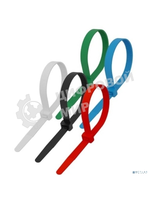 Стяжка кабельная Rexant (07-0108-25) нейлоновая 100x2,5мм, набор 5 цветов (25 шт/уп)