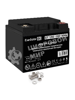 Батарея ExeGate DT 1240 (12V 40Ah), клеммы под болт М6