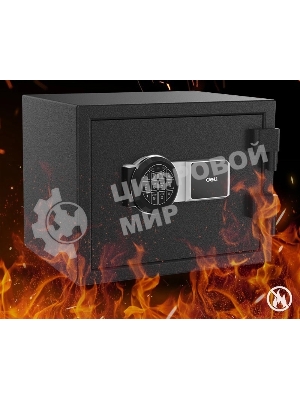 Сейф огнестойкий Deli ET587 380x 420x 300 мм, электронный/ключевой, черный