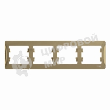 Рамка 4-м Glossa горизонт. титан SchE GSL000404