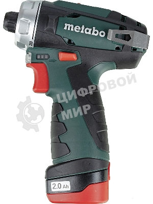Дрель-шуруповерт Metabo PowerMaxx BS 600984000, 12 В, 2 Ач, 34 Нм, щеточный