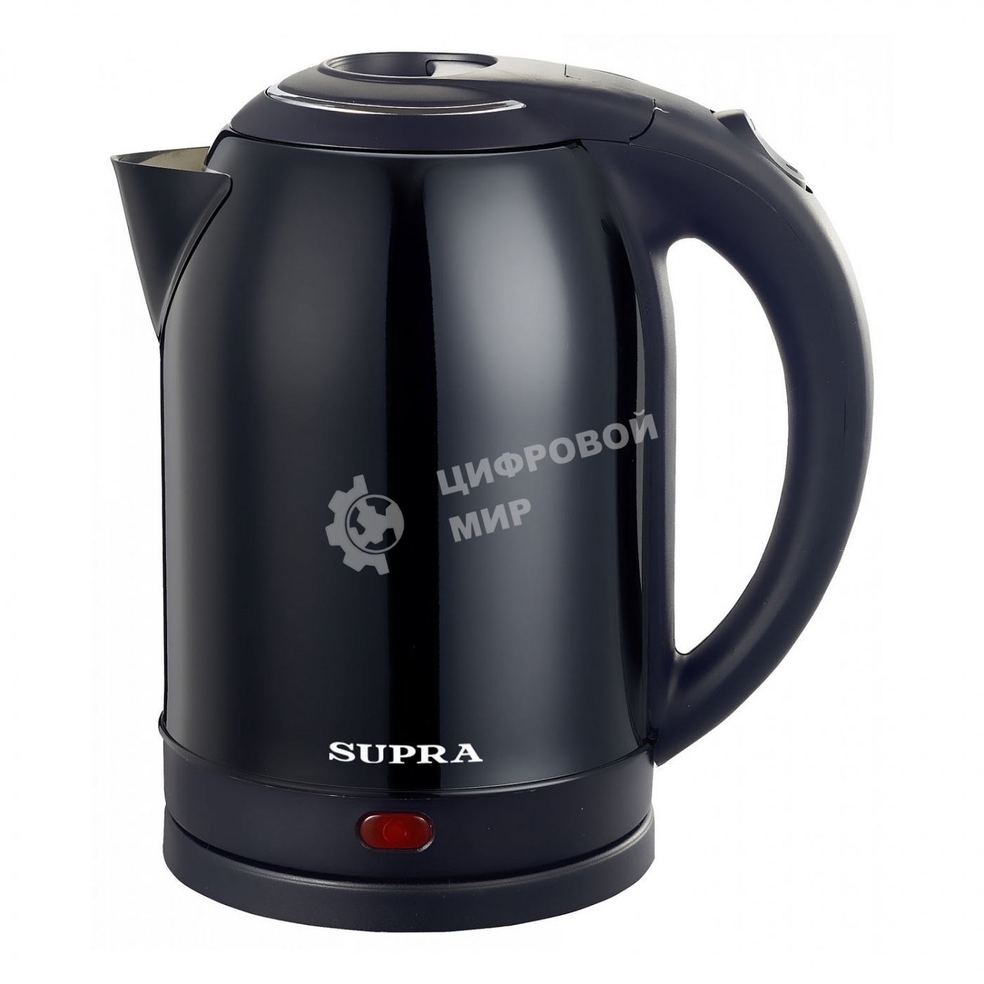 Чайник электрический SUPRA KES-2003N 2 л, 1500 Вт, черный, нержавеющая сталь
