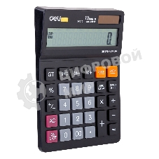 Калькулятор настольный Deli EM01420 черный 12-разр.