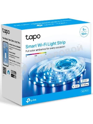 Лента светодиодная умная Wi-Fi Tapo Smart Light Strip 5m, cut to size every 10cm, one adapter, one controller