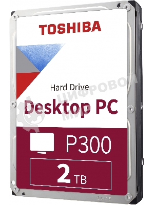 Жесткий диск Toshiba Original SATA-III 2Tb HDWD320UZSVA P300 (7200rpm) 128Mb 3.5