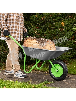 Тачка садовая Сибртех одноколесная облегченная, объем 65 л