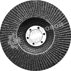 Круг лепестковый торцевой, конический, Р 60, 180 х 22,2 мм Сибртех