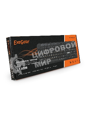 Клавиатура проводная ExeGate Multimedia Professional Standard LY-500M (EX286177RUS) проводная, USB, черный