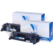 Картридж NVP совместимый NV-CF280A-SET2 для HP LaserJet Pro 400 MFP M425dn/ 400 MFP M425dw/ 400 M401dne/ 400 M401a/ 400 M401d/ 400 M401dn/ 400 M401dw (2700k) (2 шт)