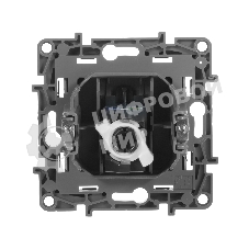 Информационная розетка RJ 45, категория 5e, UTP, Etika, антрацит