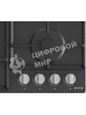 Газовая варочная панель Gorenje G641EXB, 4 конфорки, металл, черный
