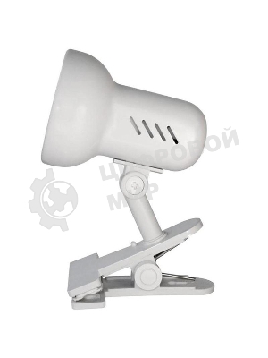 Лампа настольная Camelion H-035 С01 60Вт 220В белый метал.