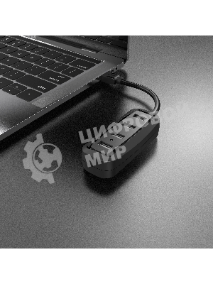 USB-концентратор Vention USB 2.0 на 4 порта черный VAS-J43-B015