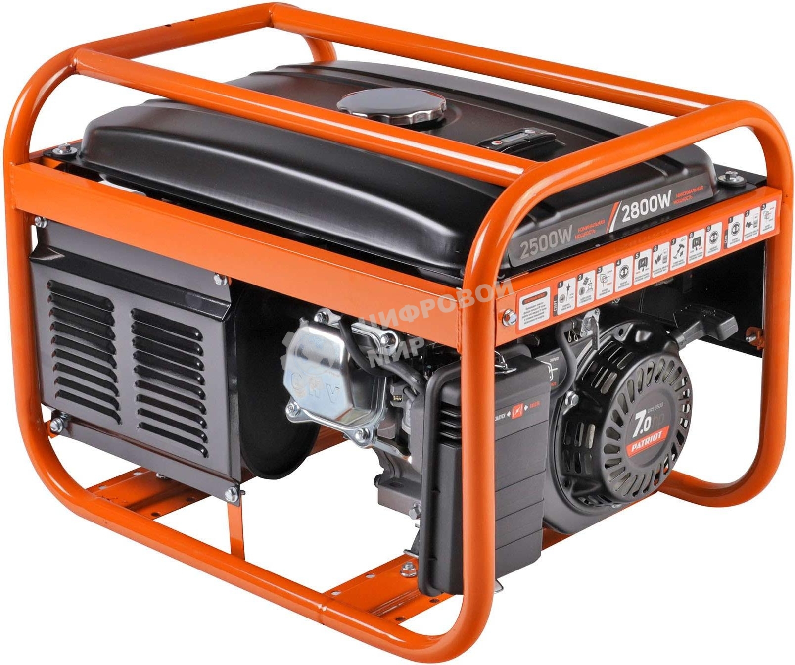 Электрогенератор бензиновый Patriot GRS 3500E, 2.5 кВт, 70 дб, 42 кг