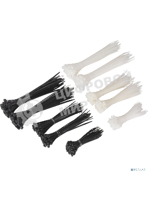 Стяжка (хомут) нейлоновая ExeGate CV66-300x4.8W (нейлон 6.6, 300x4.8 мм, неоткрывающаяся, halogen free, -40°C - +85°C, белая, 100 шт)