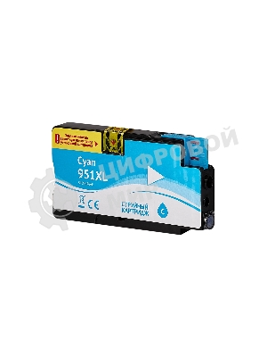 Картридж струйный Sakura CN046AE (№951XL Cyan) для HP, голубой, 26 мл., 1500 к.
