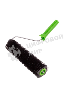 Валик игольчатый для наливных полов с ручкой Сибртех, острая игла, 300 мм