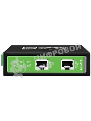 Инжектор PoE Digma DNP30W48GDXM 10/100/1000BASE-T 30Вт 37-57В(DC)