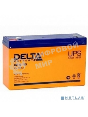 Батарея для ИБП Delta HR 6-15 (6V 15Ah)