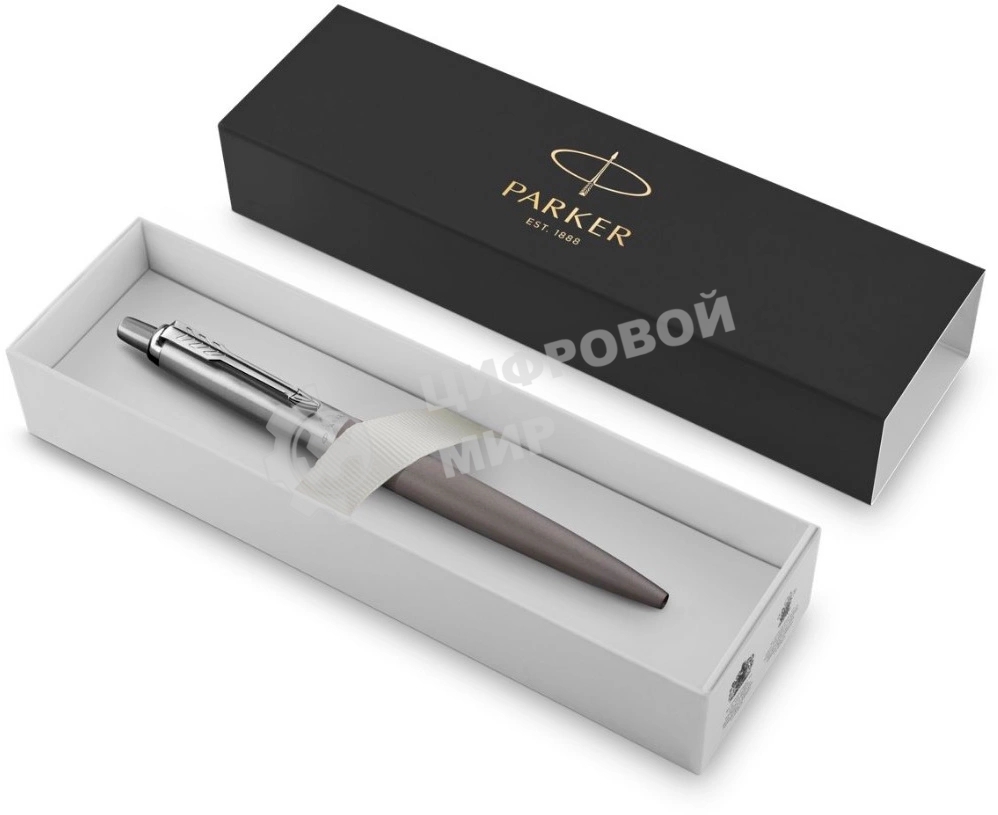 Ручка шариковая Parker Jotter XL K69 (CW2068360) Matte Grey CT, M, синие чернила, подарочная коробка