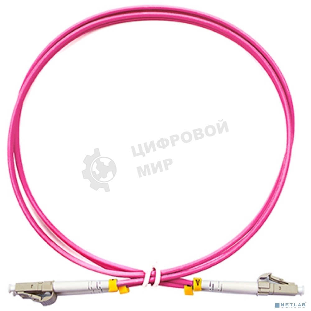 Шнур оптический Cabeus FOP-50-OM4-LC-LC-1m duplex LC-LC 50/125 мм OM4 1м LSZH