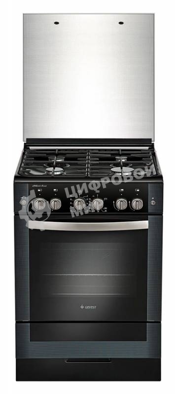 Плита газовая Gefest ПГ 6300-02 0046 черный, конфорок 4 шт, духовка 52 л, 60 см x 85 см x 60 см