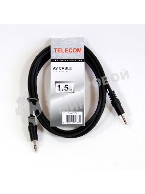 Кабель соединительный Telecom 3.5 Jack (M) - 3.5 Jack (M), стерео, аудио, 1.5м TAV7175-1.5M
