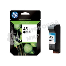 Картридж струйный HP №45 51645AE черный для HP DJ 7xxC/815C/880C/895C/9xxC/112xC/1220/6122/6127 (930 стр.)