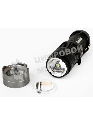 Фонарь LED5135 (LED XPE ZOOM 3 реж 1хLR6 алюм. блистер черный Camelion 12915
