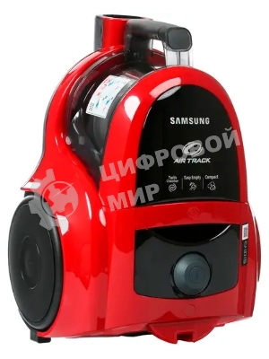 Пылесос Samsung VCC4520S3R/XEV красный, 350/1600 Вт, уборка сухая, пылесборник контейнер 1.3 л
