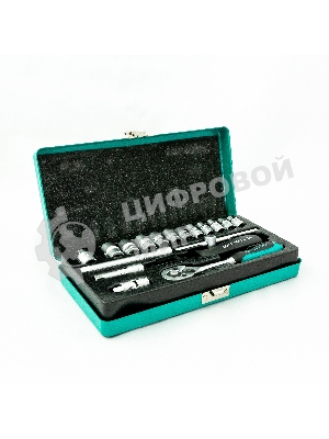 Набор торцевых головок с трещоткой Stels 1/4