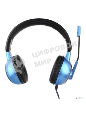Гарнитура Gembird MHS-G55 черный/синий, проводная