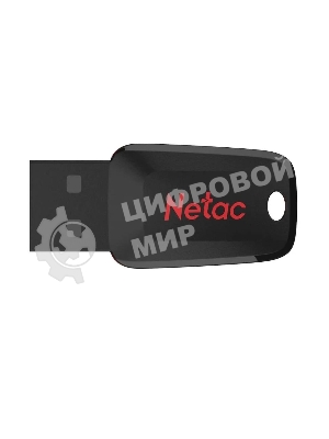 Флешка USB Netac U197 (NT03U197N-032G-20BK), 32Gb, USB 2.0, R/W 25/10, черный/красный
