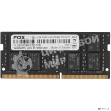 Оперативная память Foxline, DDR4, 16GB (1x16 GB), 3200 MHz, CL22, ECC, SO-DIMM