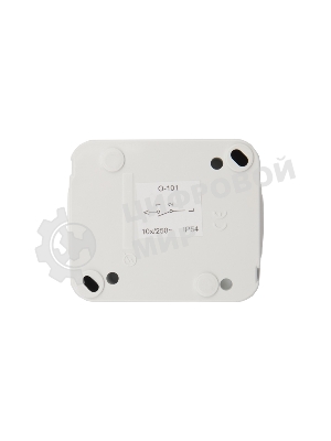 Выключатель одноклавишный Kranz Mini OG открытой установки, IP54 белый