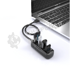 USB-концентратор Vention USB 2.0 на 4 порта черный VAS-J43-B015