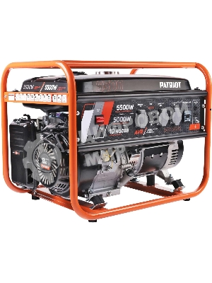 Электрогенератор бензиновый Patriot GRS 6500, 5.5 кВт, 75 дБ, 70 кг