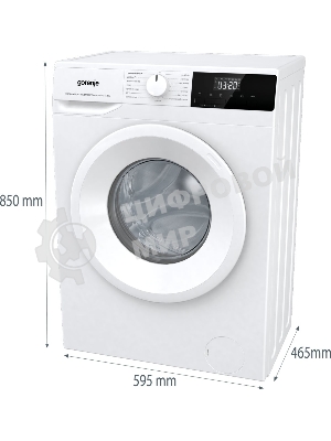 Стиральная машина Gorenje W1NHPI60SCS белый, загрузка фронтальная 6 кг, 1000 об/мин., класс: А