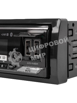 Автомагнитола ACV AVS-948BM, 1 DIN, Bluetooth, USB Type-A, AUX